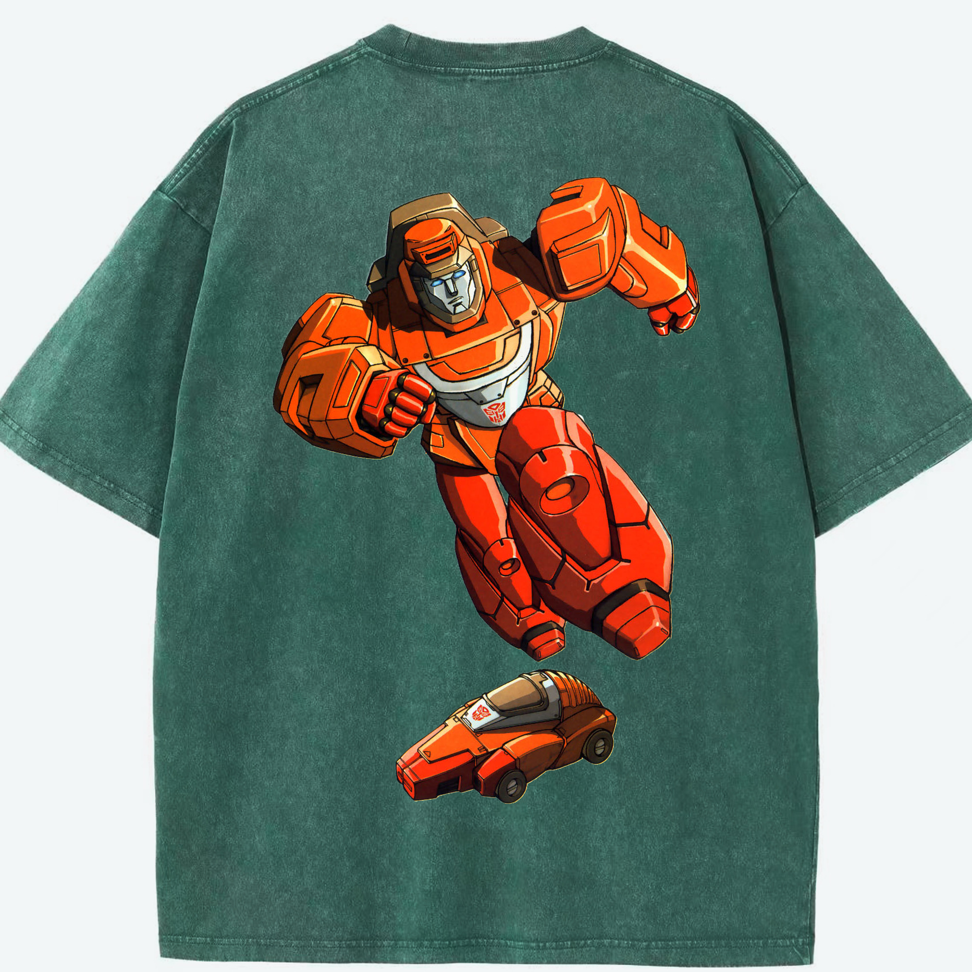 （画像用）  綿100% ヴィンテージ風 半袖Tシャツ（背面プリント）